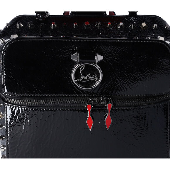 Christian Louboutin Textured Patent Calfskin Rubylou Backpack Black main image 9
